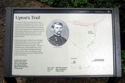 Upton’s Trail Marker. Click for full size. Upton’s Trail Marker image. Click for full size.