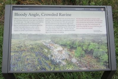 Bloody Angle, Crowded Ravine Marker image. Click for full size.