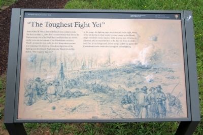 ”The Toughest Fight Yet” Marker. Click for full size. ”The Toughest Fight Yet” Marker image. Click for full size.