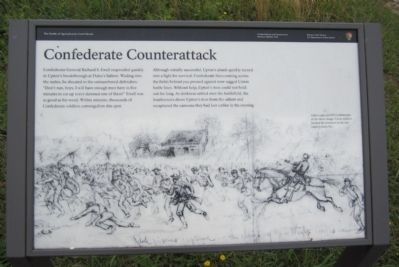 Confederate Counterattack Marker image. Click for full size.