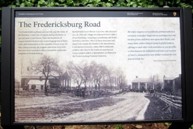 The Fredericksburg Road Marker image. Click for full size.