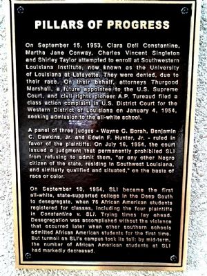 Pillars of Progress Marker. Click for full size. Pillars of Progress Marker image. Click for full size.