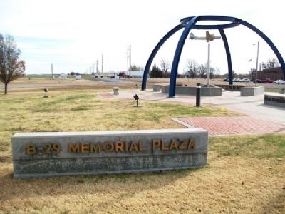 B-29 Memorial Plaza, Great Bend, Kansas. Click for full size. B-29 Memorial Plaza, Great Bend, Kansas image. Click for full size.