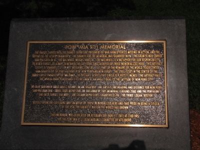 POW*MIA 9-11 Memorial Marker image. Click for full size.