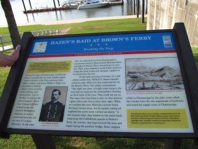 Hazen's Raid at Brown's Ferry Marker image. Click for full size.