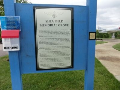 Shea Field Memorial Grove Marker. Click for full size. Shea Field Memorial Grove Marker image. Click for full size.