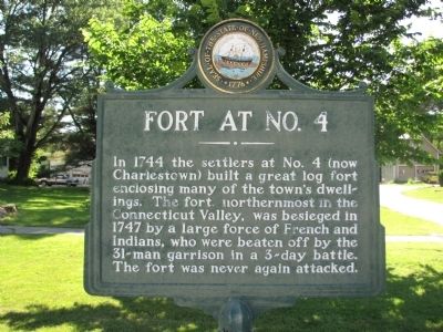 Fort at No. 4 Marker image. Click for full size.