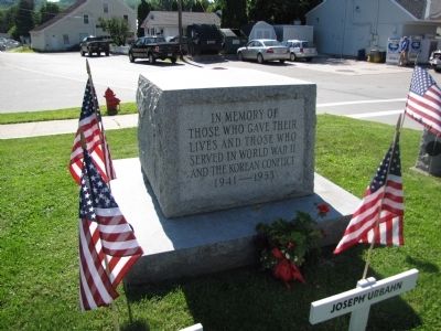 Charlestown World War II and Korean Conflict Memorial Marker image. Click for full size.