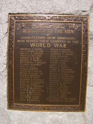 Charlestown Civil War and World War Memorial Marker image. Click for full size.