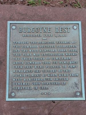 Burgoyne Rest Marker image. Click for full size.