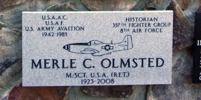 Merle C. Olmsted Marker image. Click for full size.
