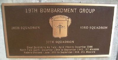19th Bombardment Group Marker image. Click for full size.