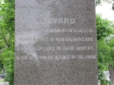 Harvard Civil War Monument image. Click for full size.