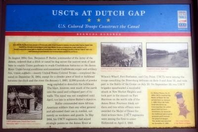 USCTs At Dutch Gap CWT Marker. Click for full size. USCTs At Dutch Gap CWT Marker image. Click for full size.