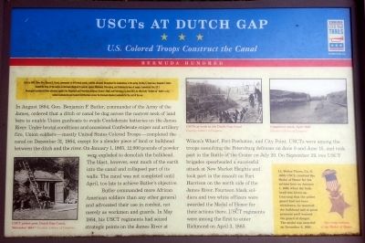 USCTs At Dutch Gap CWT Marker image. Click for full size.