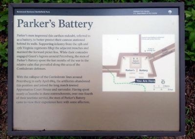 Parker's Battery Marker. Click for full size. Parker's Battery Marker image. Click for full size.