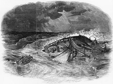 Loss of USS Somers, 8 December 1846 image. Click for full size.