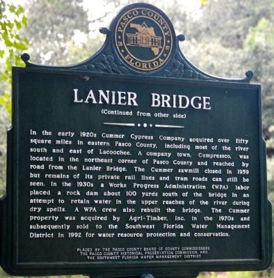 Lanier Bridge Marker image. Click for full size.