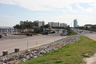 Looking West Along Perdido Beach Blvd In Orange Beach, Alabama. image. Click for full size.