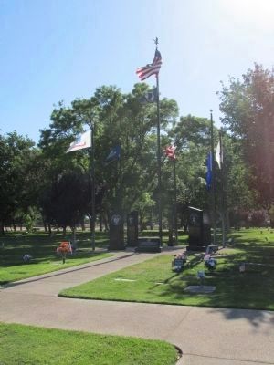 Joshua Memorial Park Veterans Monument. Click for full size. Joshua Memorial Park Veterans Monument image. Click for full size.