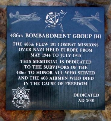 486th Bombardment Group (H) Marker image. Click for full size.
