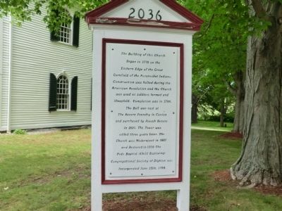 Dighton Community Church Marker. Click for full size. Dighton Community Church Marker image. Click for full size.