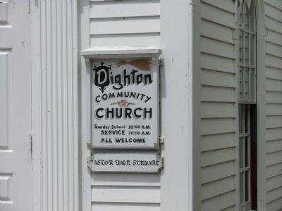 Dighton Community Church Marker image. Click for full size.
