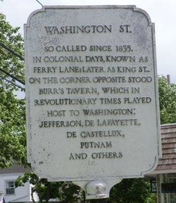 Washington St. Marker image. Click for full size.
