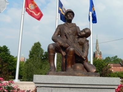 Wyandotte Purple Heart Memorial. Click for full size. Wyandotte Purple Heart Memorial image. Click for full size.