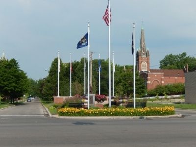 Wyandotte Purple Heart Memorial. Click for full size. Wyandotte Purple Heart Memorial image. Click for full size.