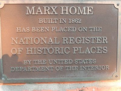Marx Home Marker image. Click for full size.