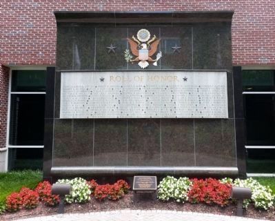 Roll of Honor. Click for full size. Roll of Honor image. Click for full size.