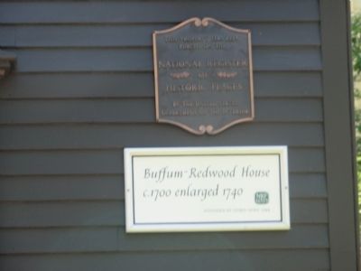 Buffum-Redwood House Marker image. Click for full size.