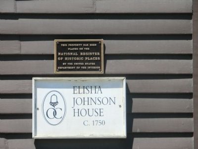 Elisha Johnson House Marker image. Click for full size.