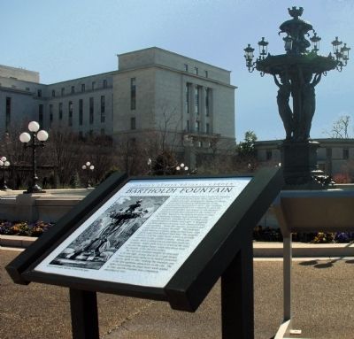 Bartholdi Fountain Marker. Click for full size. Bartholdi Fountain Marker image. Click for full size.