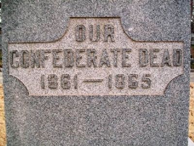 Our Confederate Dead Marker. Click for full size. Our Confederate Dead Marker image. Click for full size.