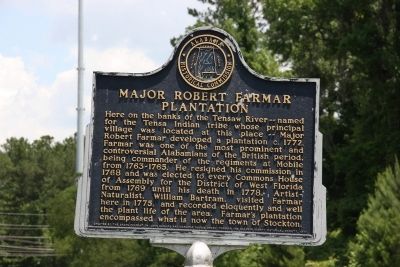 Major Robert Farmar Plantation Marker image. Click for full size.
