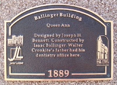 Ballinger Building Marker image. Click for full size.