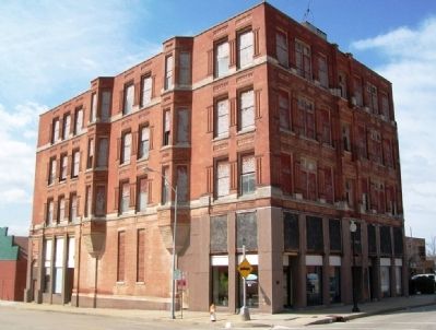 Ballinger Building and Marker. Click for full size. Ballinger Building and Marker image. Click for full size.