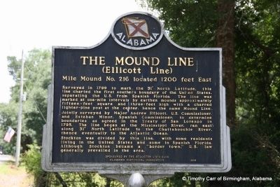 The Mound Line Marker image. Click for full size.