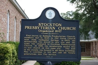 Stockton Presbyterian Church Marker. Click for full size. Stockton Presbyterian Church Marker image. Click for full size.