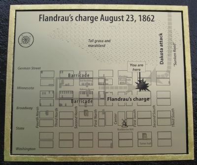 Close-up of Flandrau's Charge August 23, 1862. Click for full size. Close-up of Flandrau's Charge August 23, 1862 image. Click for full size.