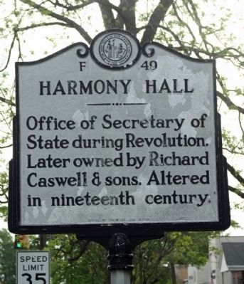 Harmony Hall Marker. Click for full size. Harmony Hall Marker image. Click for full size.