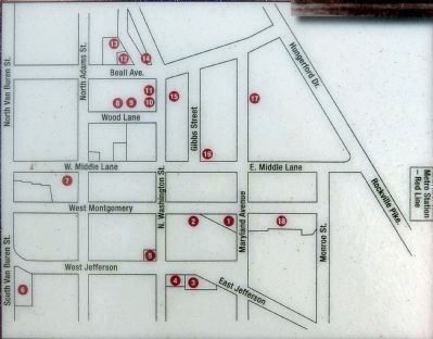 African American Heritage Trail Map image. Click for full size.