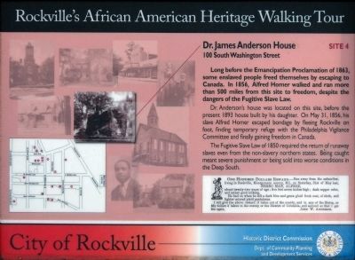 Dr. James Anderson House Marker image. Click for full size.