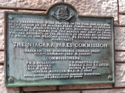 Niagara Park Greenhouses Marker. Click for full size. Niagara Park Greenhouses Marker image. Click for full size.