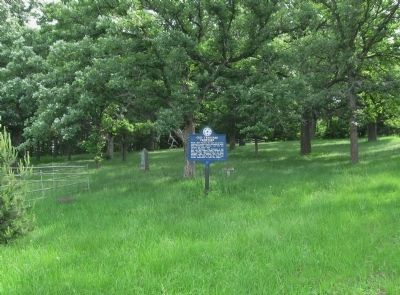 Old Traverse Cemetery and Marker image. Click for full size.