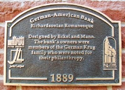 German-American Bank Marker. Click for full size. German-American Bank Marker image. Click for full size.