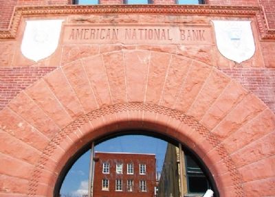 German-American Bank Brickwork image. Click for full size.