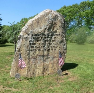 Armed Services Memorial Marker. Click for full size. Armed Services Memorial Marker image. Click for full size.